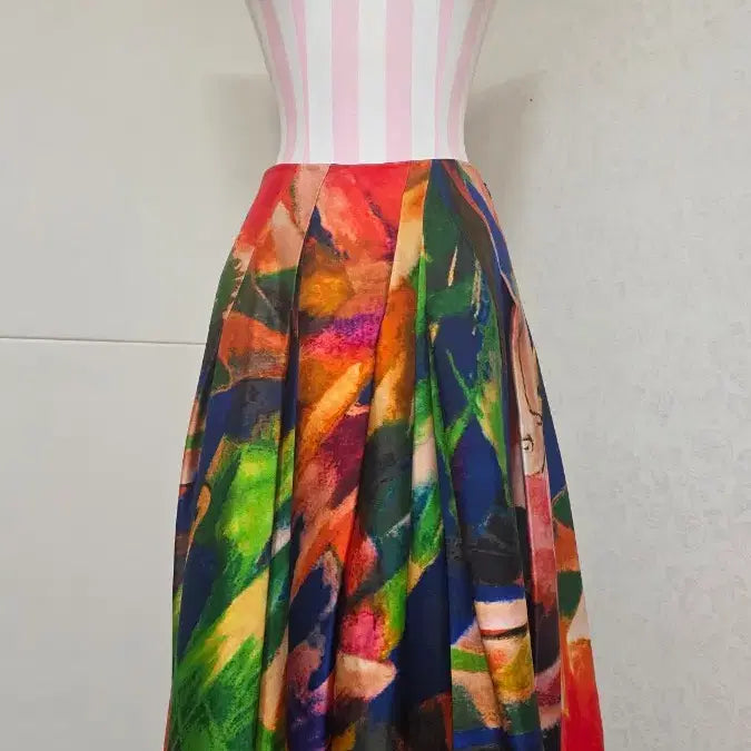 [BUNJANG] Time Pattern Balloon Long Skirt / (64사이즈/55)한섬 타임 패턴 벌룬 롱스커트