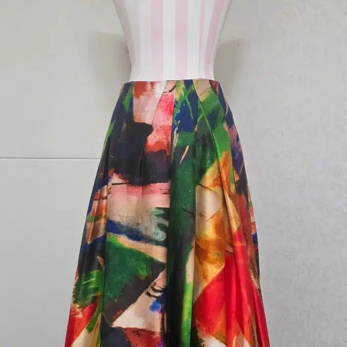[BUNJANG] Time Pattern Balloon Long Skirt / (64사이즈/55)한섬 타임 패턴 벌룬 롱스커트