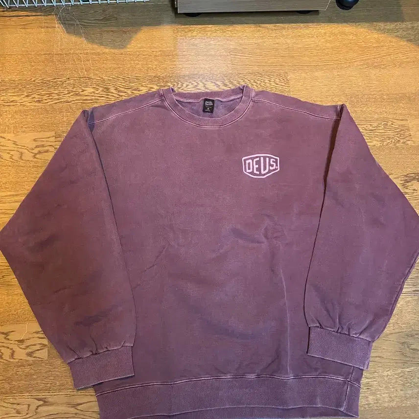 [BUNJANG] Deus Pigment Burgundy Sweatshirt / 데우스 피그먼트 맨투맨 xxl 버건디
