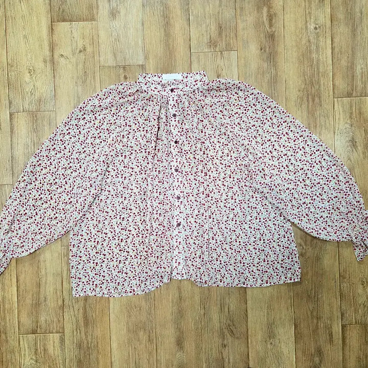 [SOLD OUT] 스키니피그(SKNNYPIG) 시스루 플라워 블라우스 프리사이즈