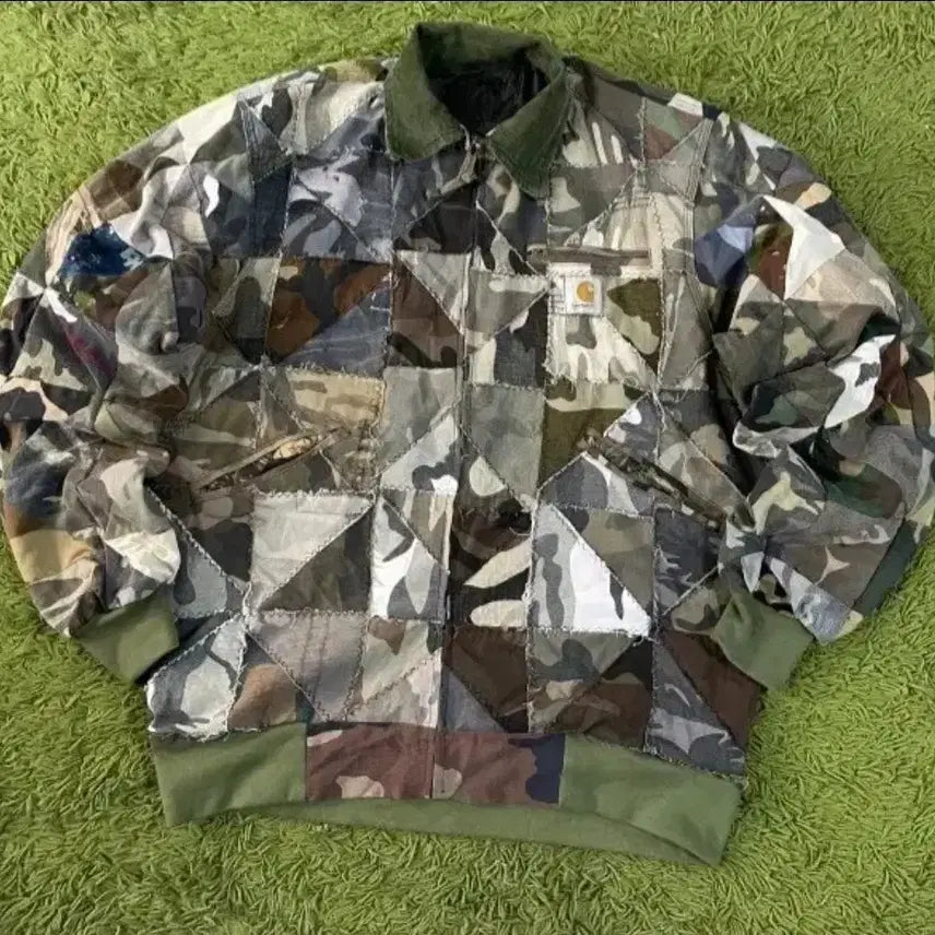 [BUNJANG] Carhartt Patchwork Jacket / 칼하트 리메이크 패치워크 자켓 100~105