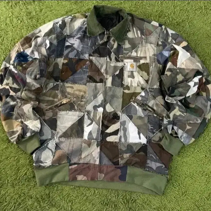[BUNJANG] Carhartt Patchwork Jacket / 칼하트 리메이크 패치워크 자켓 100~105