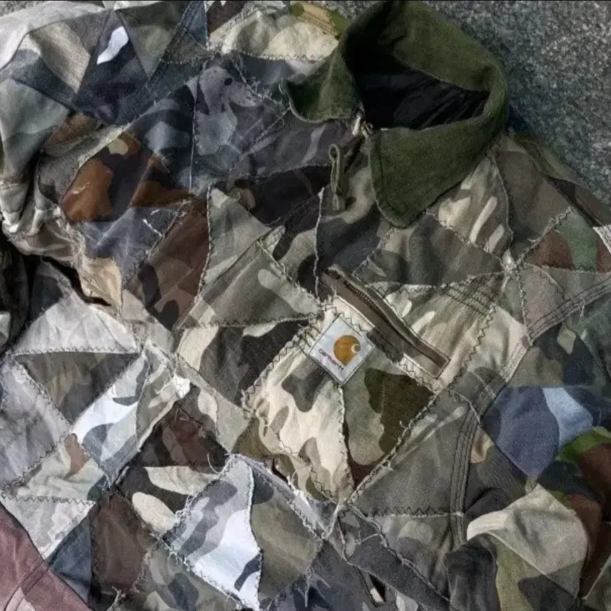 [BUNJANG] Carhartt Patchwork Jacket / 칼하트 리메이크 패치워크 자켓 100~105