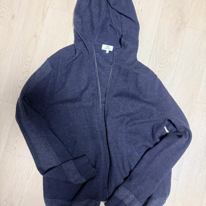 [BUNJANG] Calvin Klein Knit Zip-Up Hoodie / CK 캘빈클라인 니트집업 후드