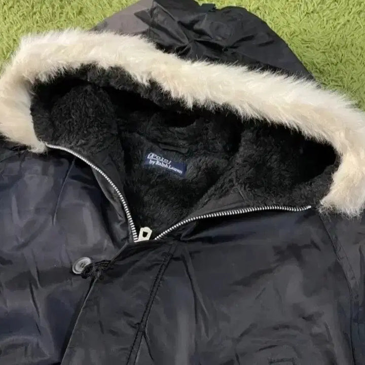 [BUNJANG] POLO Hooded Fur Padded Jacket XL / 폴로 POLO 후드 퍼 패딩 자켓 105/XL