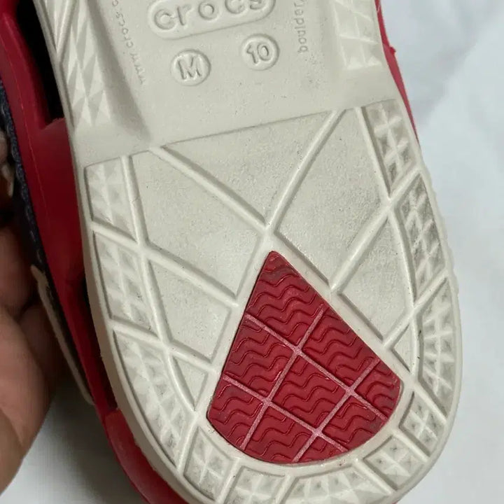 [BUNJANG] Crocs Deck Shoes Navy/Red M10 / 크록스 데크 슈즈 네이비/레드 M10 새상품급