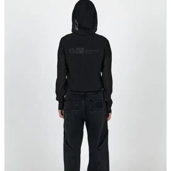 [BUNJANG] Plastic Product Veil Hooded Zip-Up Size S / 플라스틱프로덕트 베일 후드집업 s