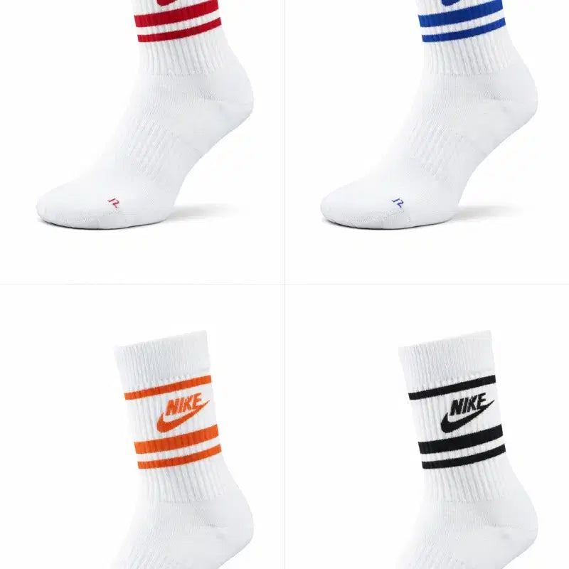 [BUNJANG] Nike Assorted Color Socks - Set of 4 / 4개 한셋트 양말판매합니다