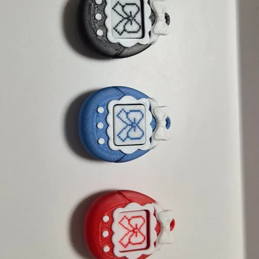 [BUNJANG] Tamagotchi Style Clicker Keyring / 다마고치스타일 클리커  키링(검은색/파란색/빨간색)