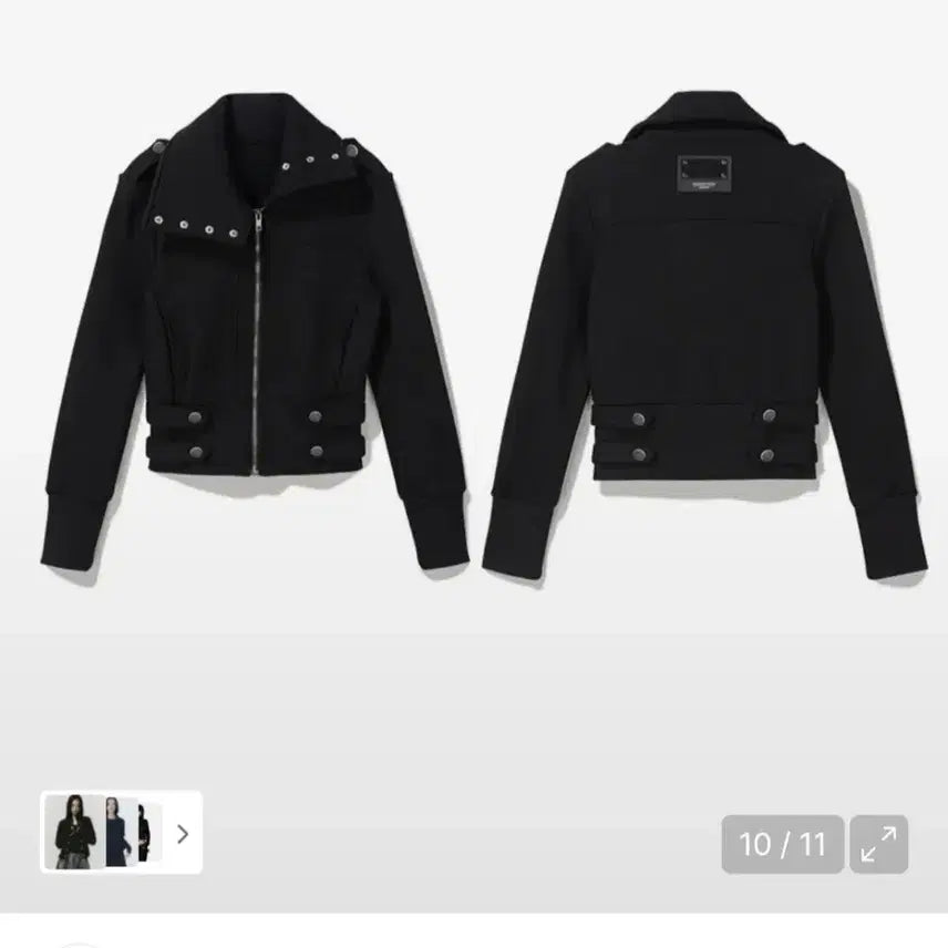 [BUNJANG] Odoer Prairie Line Black Jacket / 오도어 prairie 라인 자켓