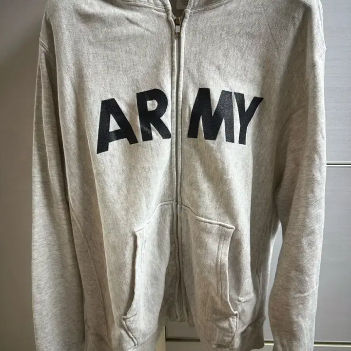 [BUNJANG] OG US ARMY Original Hoodie Zip-up Oatmeal / OG US ARMY 후드집업
