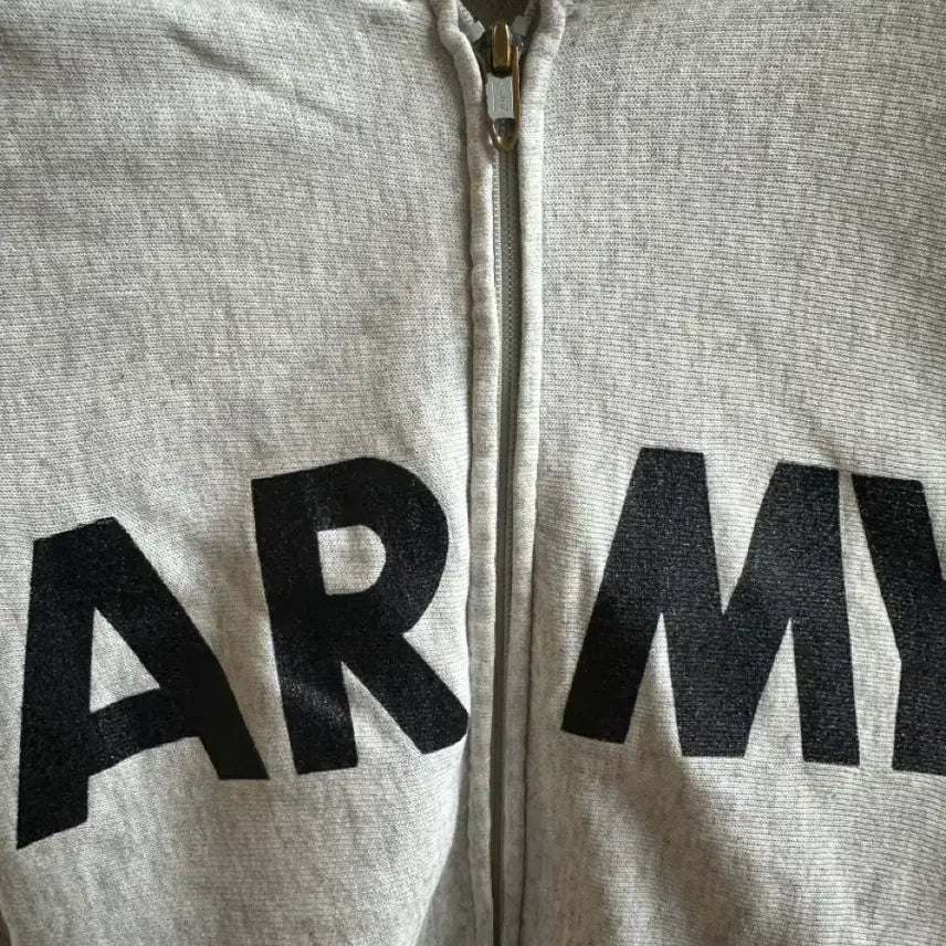[BUNJANG] OG US ARMY Original Hoodie Zip-up Oatmeal / OG US ARMY 후드집업