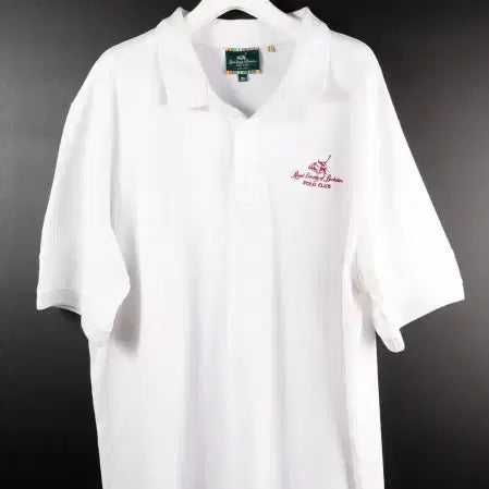 [BUNJANG] [2XL] 폴로클럽 흰색 반팔 카라티 / [2XL] 폴로클럽 흰색 반팔 카라티