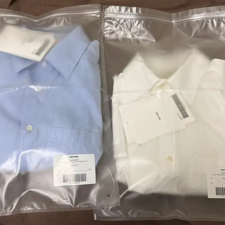[SOLD OUT] 포터리 비즈니스 셔츠 삭스&amp;화이트 1사이즈