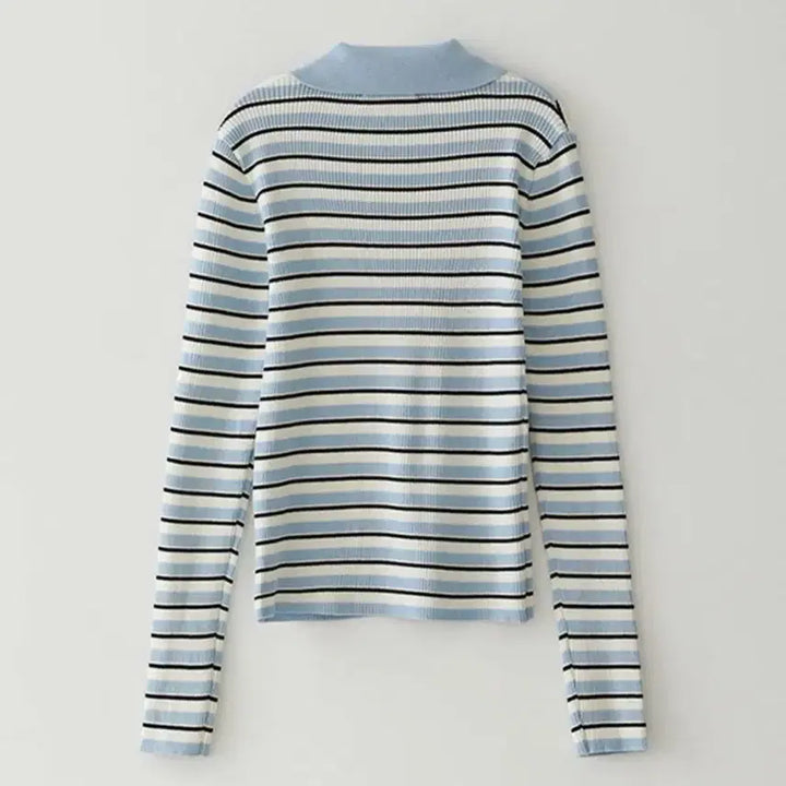 [SOLD OUT] 블루썬플라워 스트라이프 롱슬리브 긴팔 새상품 선착순 세일(가격내림)