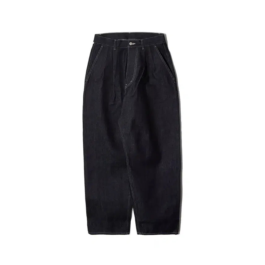 [BUNJANG] Graphpaper Colorfast Two-Tuck Tapered Indigo Pants / 그라프페이퍼 컬러패스트 투턱 테이퍼드 인디고 3