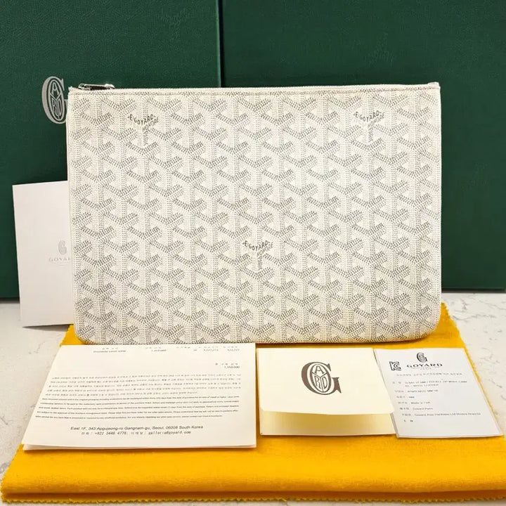 [BUNJANG] Goyard Clutch Bag White / 고야드 클러치백 화이트