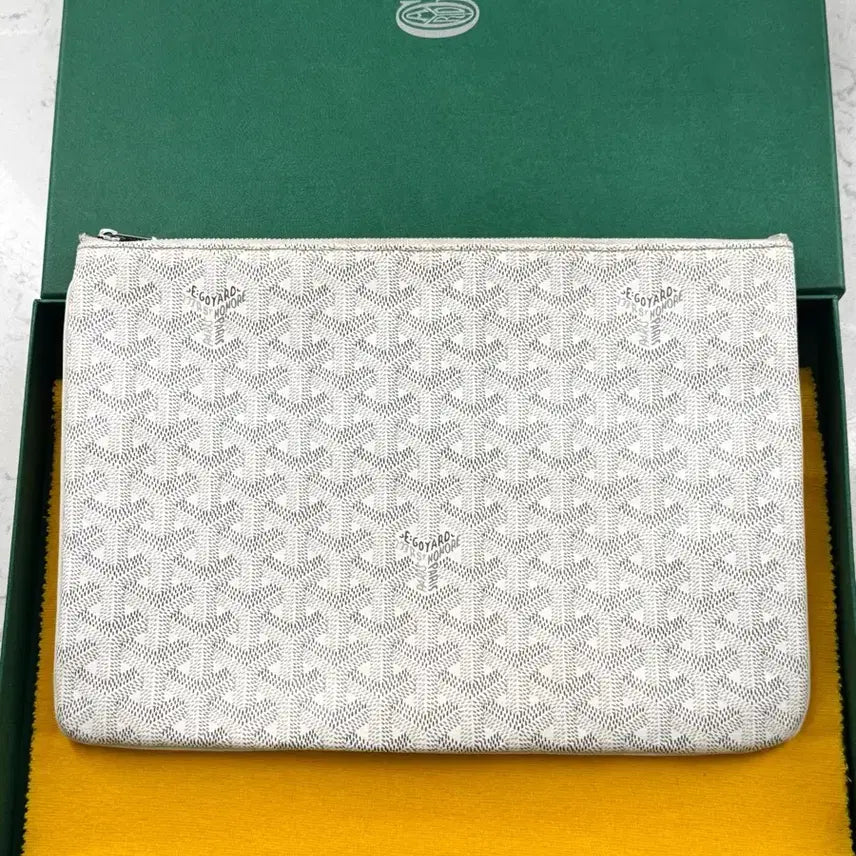 [BUNJANG] Goyard Clutch Bag White / 고야드 클러치백 화이트