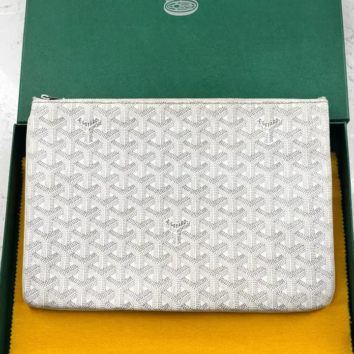 [BUNJANG] Goyard Clutch Bag White / 고야드 클러치백 화이트