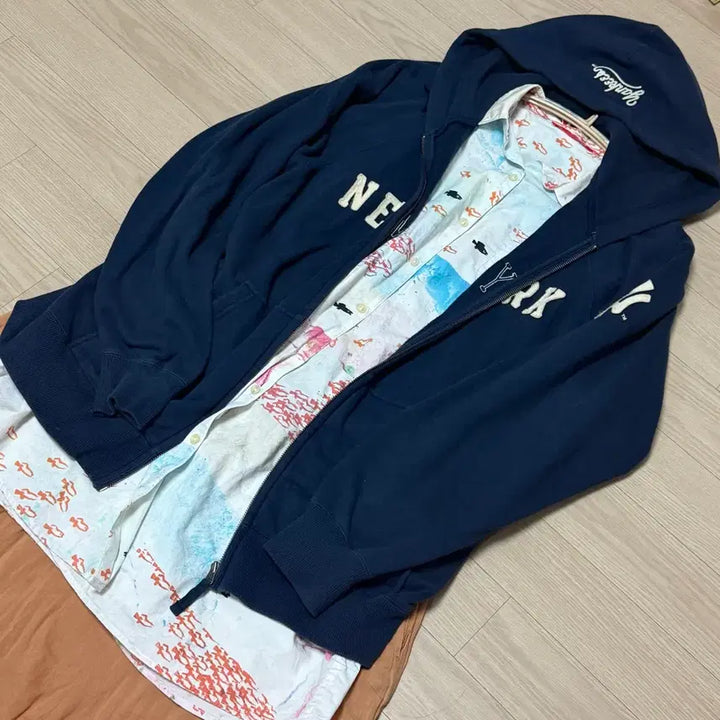 [SOLD OUT] 지구네 빈티지 지구샵 모리걸 코디 세트 후드집업 스커트 셔츠