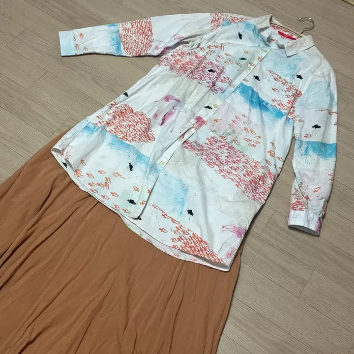 [SOLD OUT] 지구네 빈티지 지구샵 모리걸 코디 세트 후드집업 스커트 셔츠