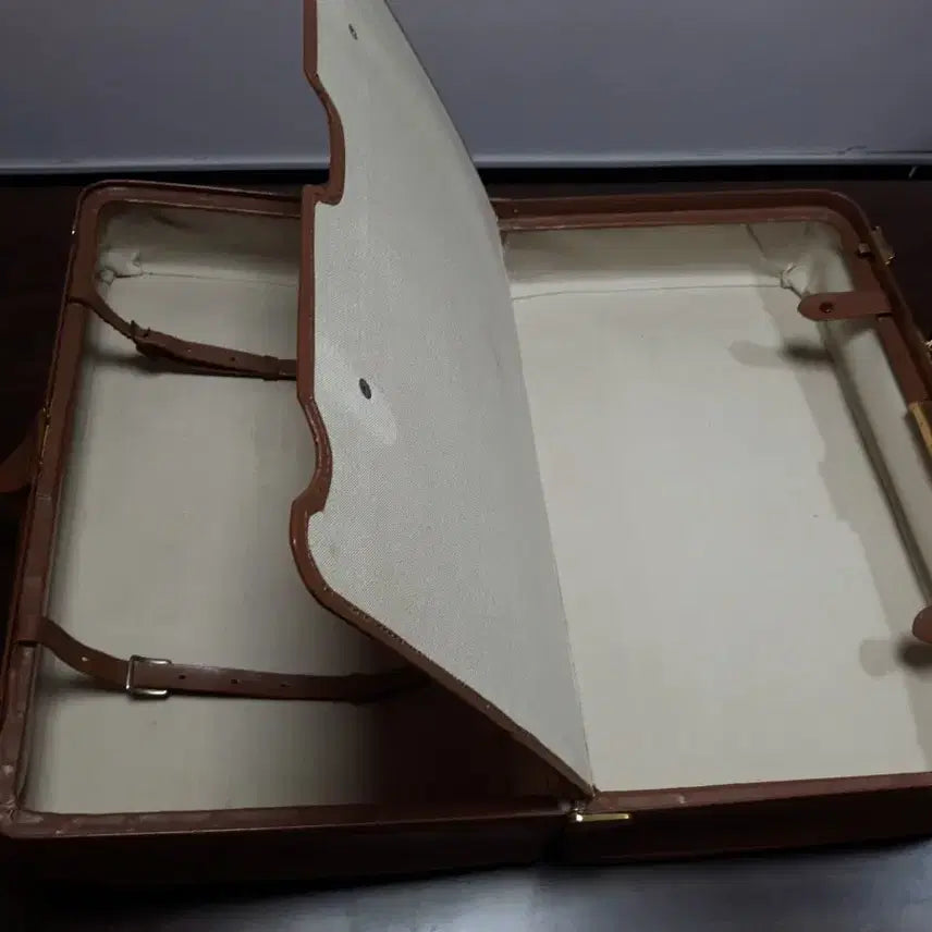 [BUNJANG] Vintage Leather Hand Carry-on Luggage / 빈티지 가죽 핸디캐리어