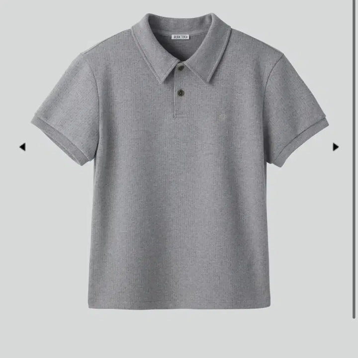 [SOLD OUT] [새상품] 26SS 렉토 슬림 핏 피케 pk 폴로 카라 탑 멜란지 그레이