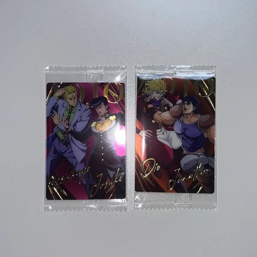 [SOLD OUT] 죠죠 웨하스 카드 일괄 키라 죠스케 디오 죠나단 레어