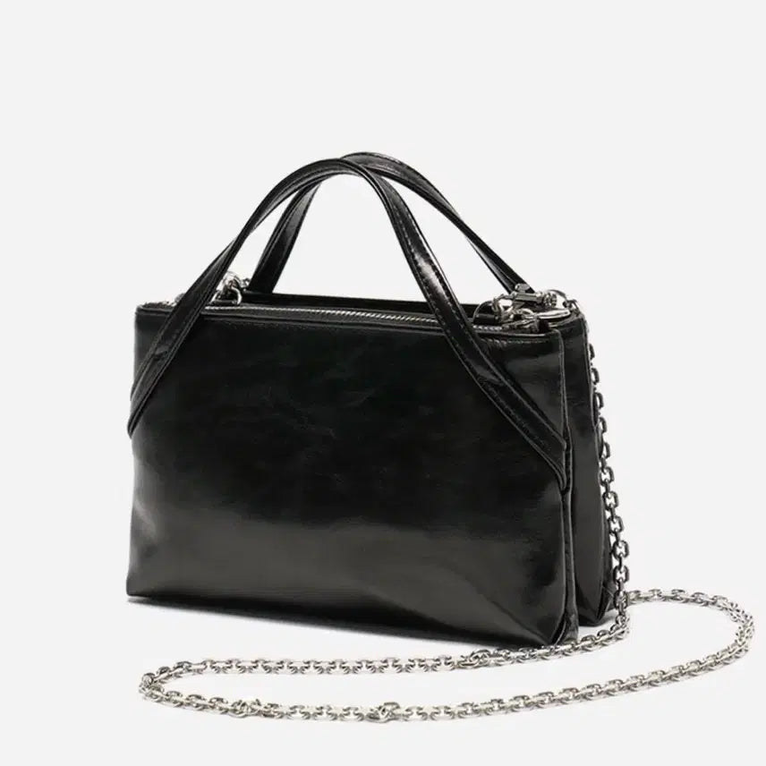 [BUNJANG] Etclip Mini Double Bag - Black / 엣클립 미니 더블백 블랙