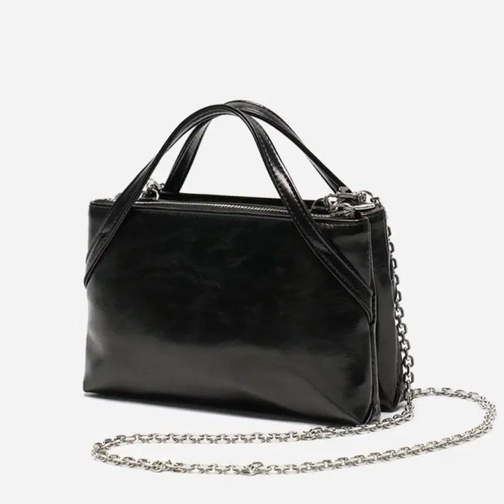 [BUNJANG] Etclip Mini Double Bag - Black / 엣클립 미니 더블백 블랙