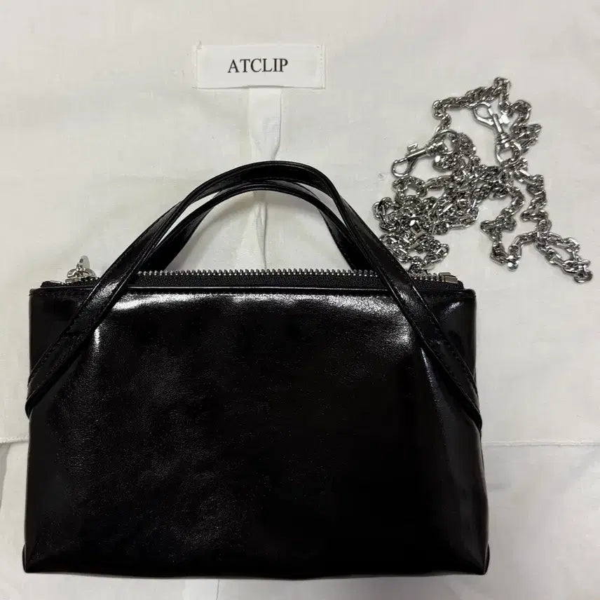 [BUNJANG] Etclip Mini Double Bag - Black / 엣클립 미니 더블백 블랙