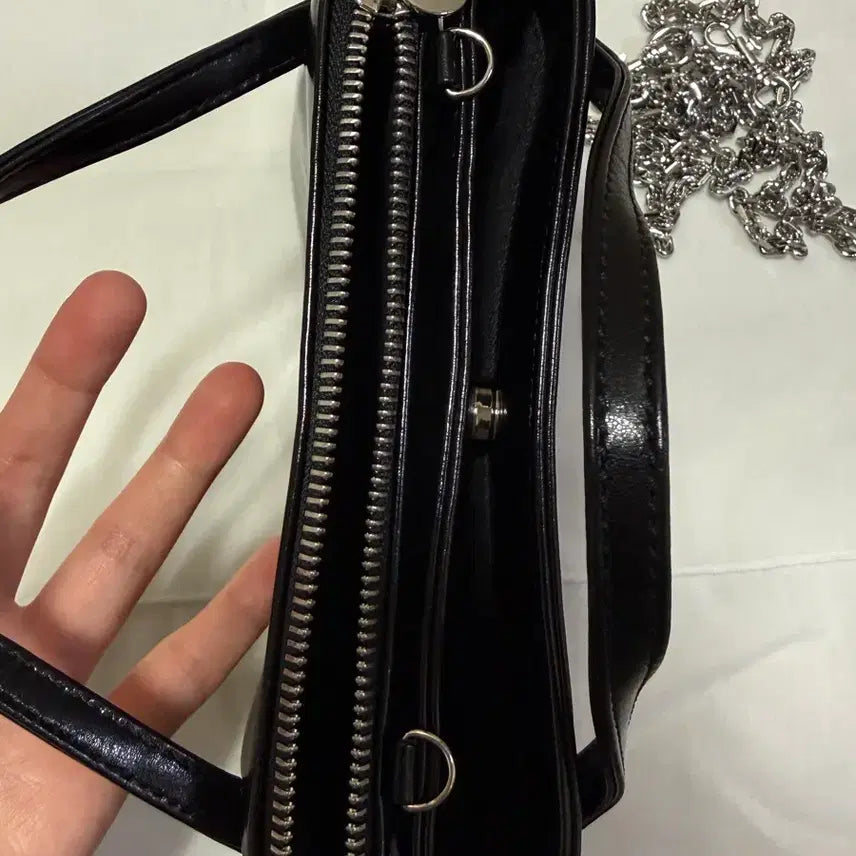 [BUNJANG] Etclip Mini Double Bag - Black / 엣클립 미니 더블백 블랙