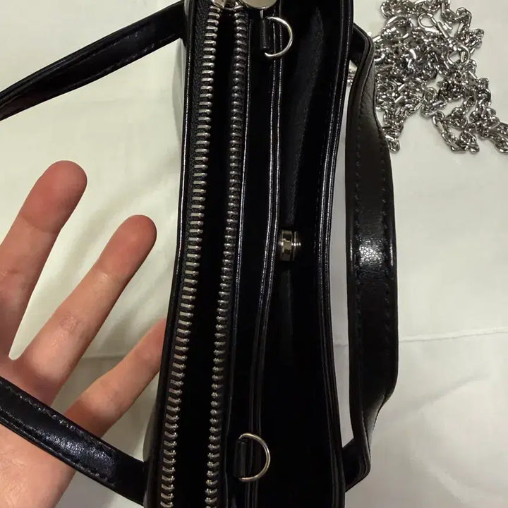 [BUNJANG] Etclip Mini Double Bag - Black / 엣클립 미니 더블백 블랙
