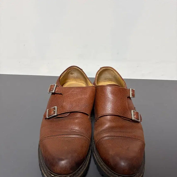 [BUNJANG] Berwick Brown Double Monkstrap Vibram Lug Sole Shoes (Size 255) / 버윅 브라운 더블몽크 비브람 러그솔 255사이즈 판매합니다