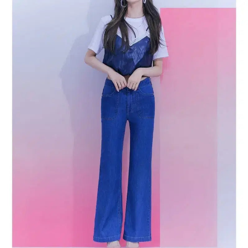 [BUNJANG] GUESS 21SS Bootcut Denim Jeans / GUESS 21SS 부츠컷 데님 청바지 / 여 58 (24) DBL 스판