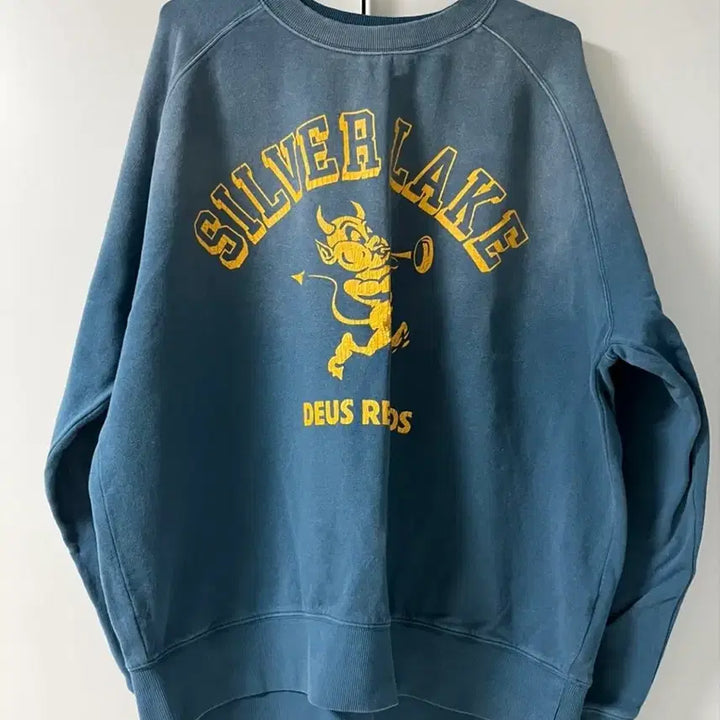 [BUNJANG] Deus Fabien Crew Blue L / 데우스 파비엔 크루 블루 L