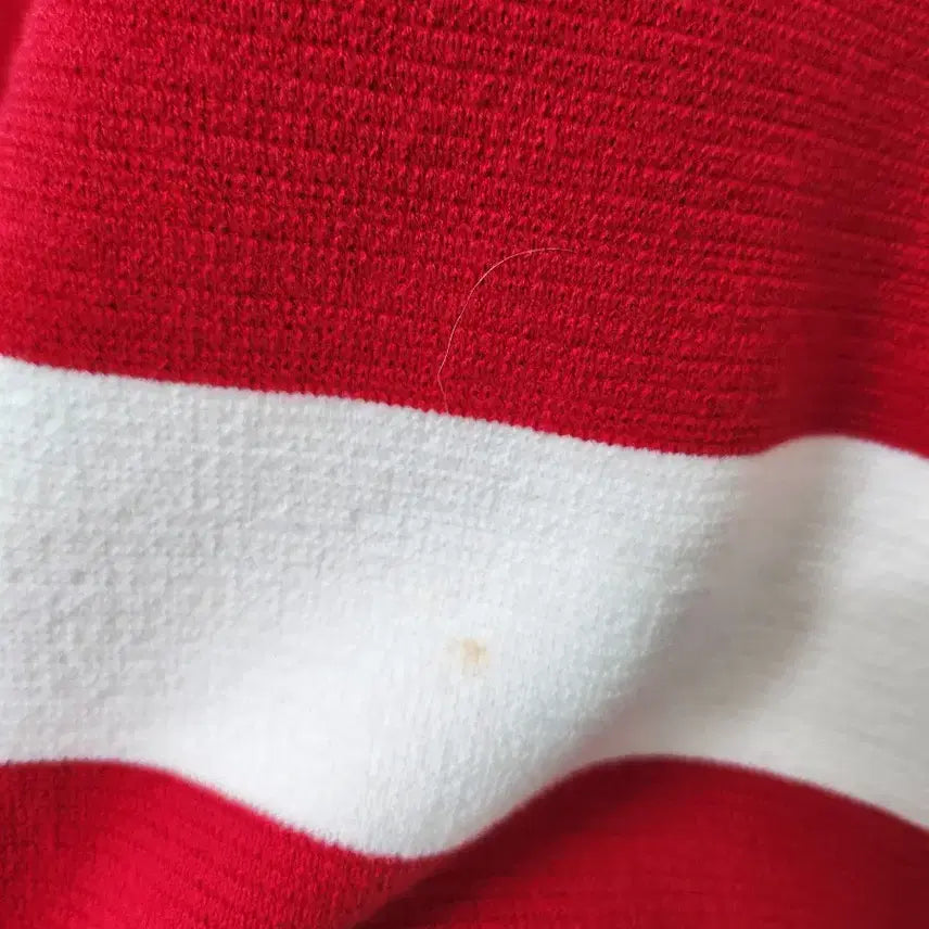 [BUNJANG] Lucky Chouette Red White Stripe Mini Dress / 럭키슈에뜨 레드 화이트 스트라이프 원피스
