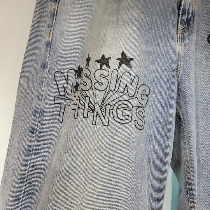 [BUNJANG] VIVASTUDIO Drawing Denim Pants 32 / 비바스튜디오 드로잉 데님 팬츠 32
