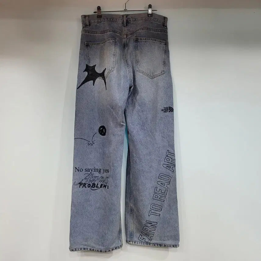 [BUNJANG] VIVASTUDIO Drawing Denim Pants 32 / 비바스튜디오 드로잉 데님 팬츠 32