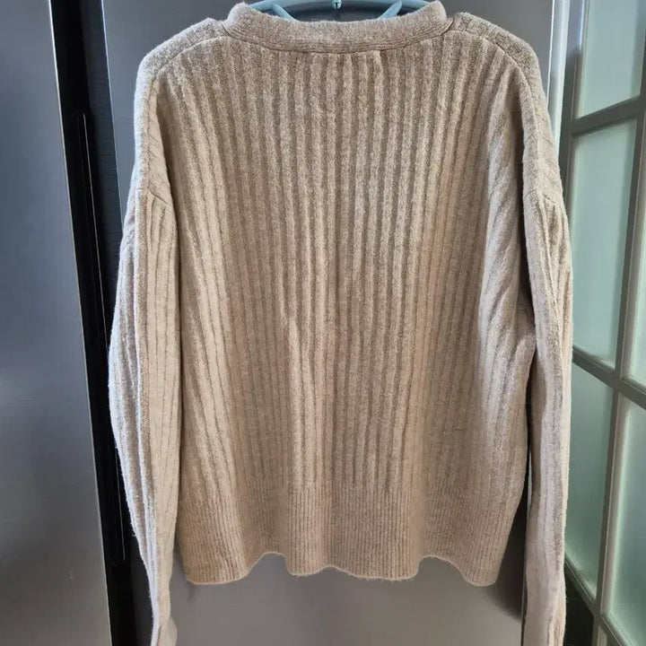 [BUNJANG] ZARA Ribbed V-Neck Cardigan / 자라(ZARA) 골지 브이넥 가디건