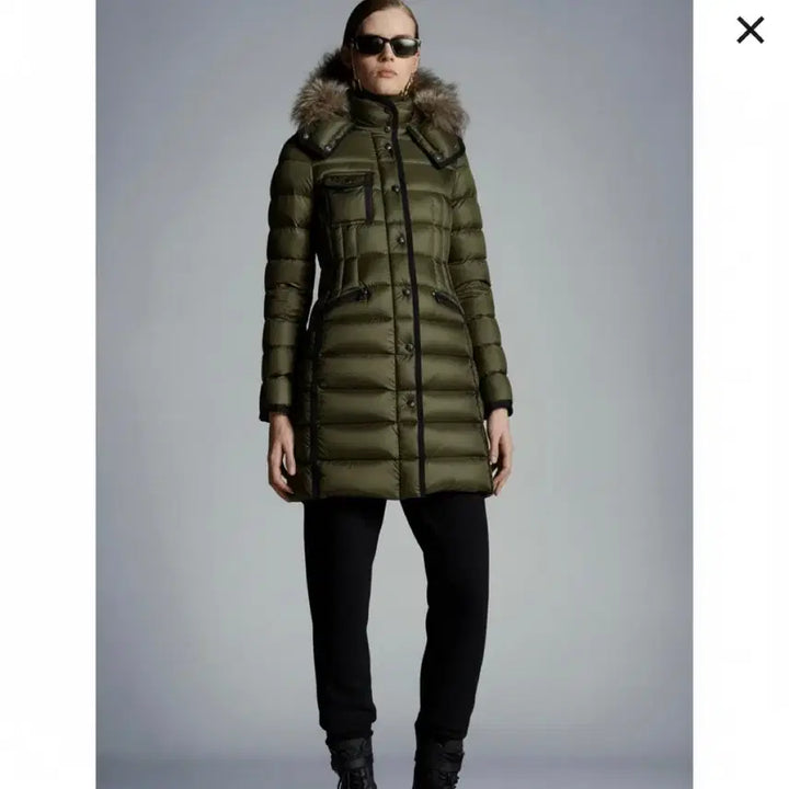 [BUNJANG] Moncler Hermine Down Jacket Khaki / 몽클레어 헤르민퍼 카키(0)(급처)