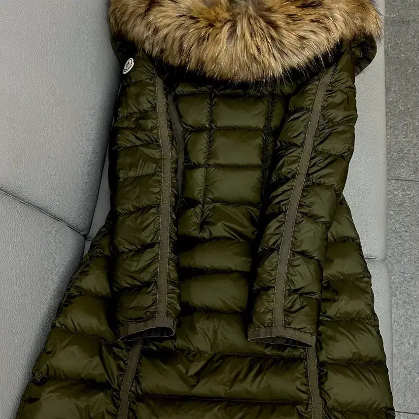 [BUNJANG] Moncler Hermine Down Jacket Khaki / 몽클레어 헤르민퍼 카키(0)(급처)