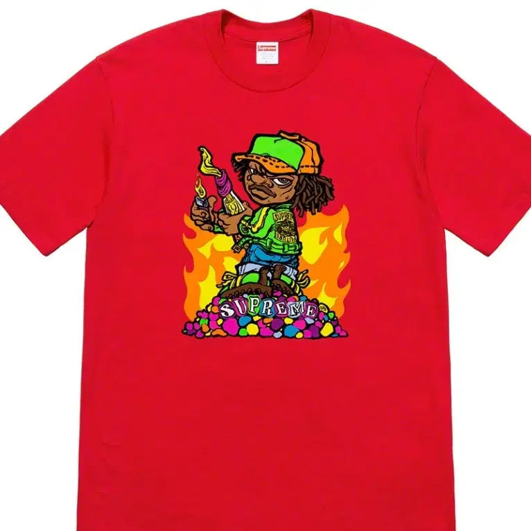 [BUNJANG] Supreme Molotov Kid T-Shirt / [M] 슈프림 몰로토브 키드 티셔츠 Supreme Molotov Kid