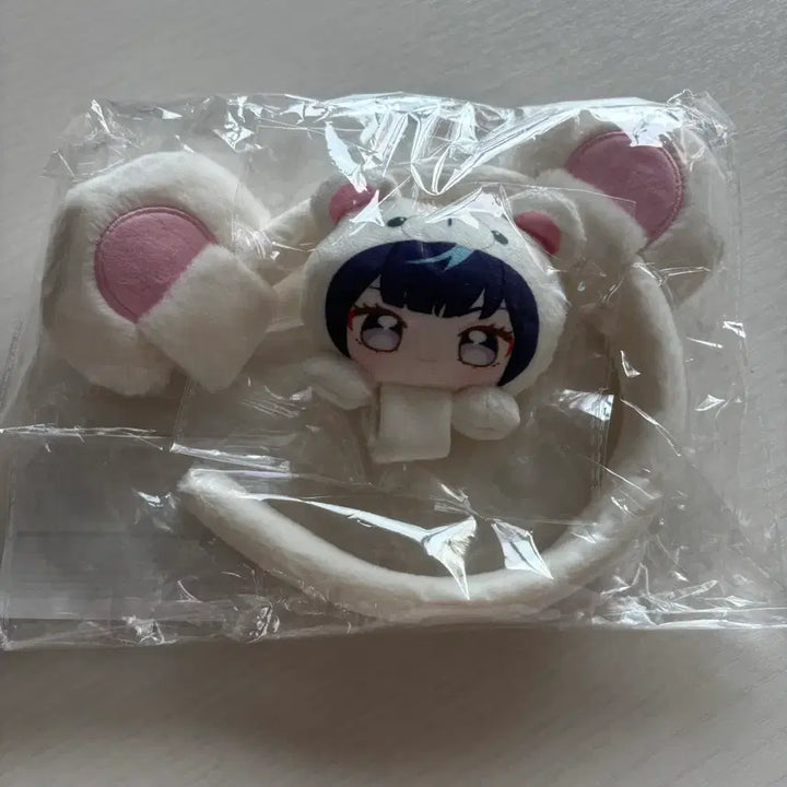 [BUNJANG] Ensemble Stars 10th Anniversary Exhibition Catuccia Headband Bear Plushie / 앙스타 10주년 전시회 카츄사 머리띠 곰누이 에스 에스프리