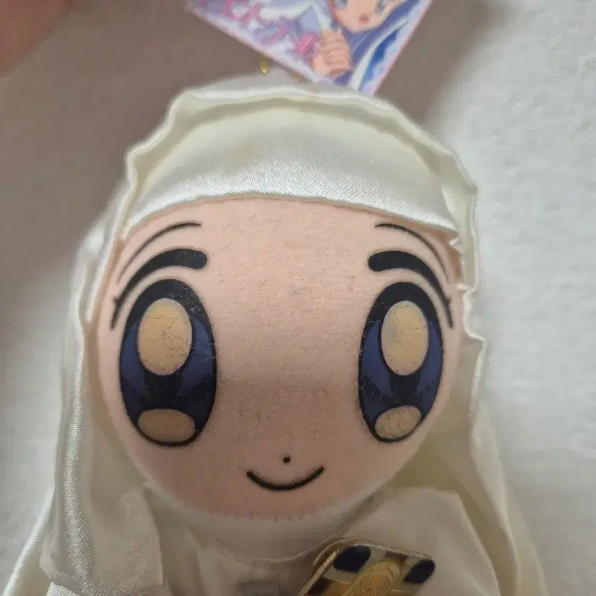 [BUNJANG] Nettie Saint Classic Plush Doll &amp; Pin Badge / 천사소녀네티 세인트 고전 봉제인형+핀뱃지