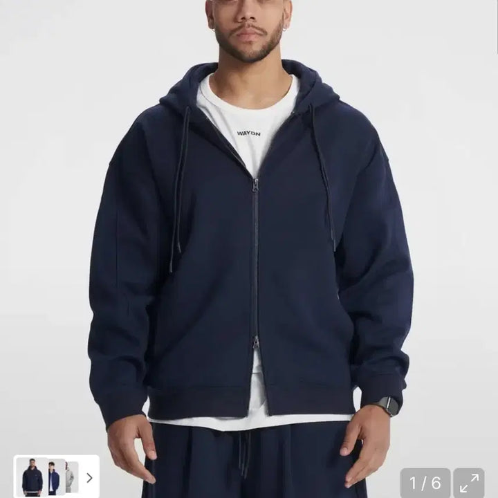 [BUNJANG] Weiden Palestra Hoodie Dark Navy / 웨이든 팔라에스트라 후드집업 M다크네이비