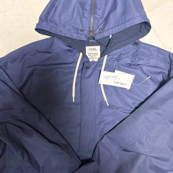 [SOLD OUT] 나나미카 26SS 네이비 나일론 트윌 후드 집업 자켓