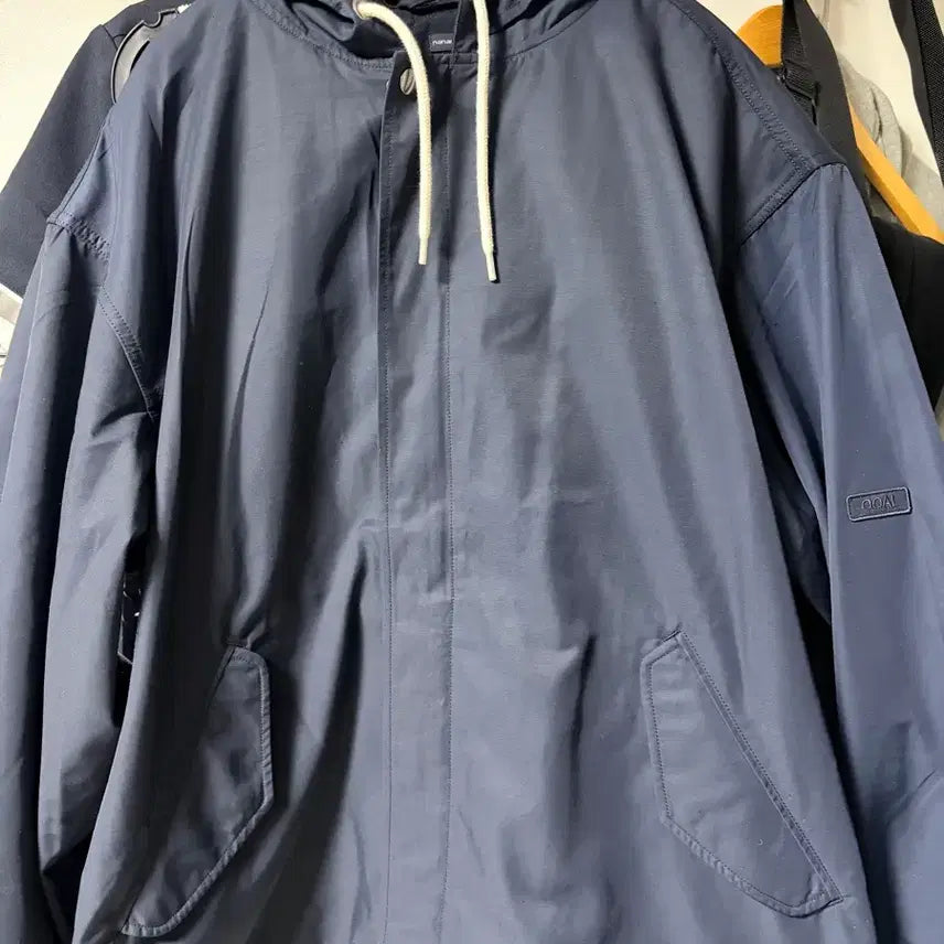 [SOLD OUT] 나나미카 26SS 네이비 나일론 트윌 후드 집업 자켓