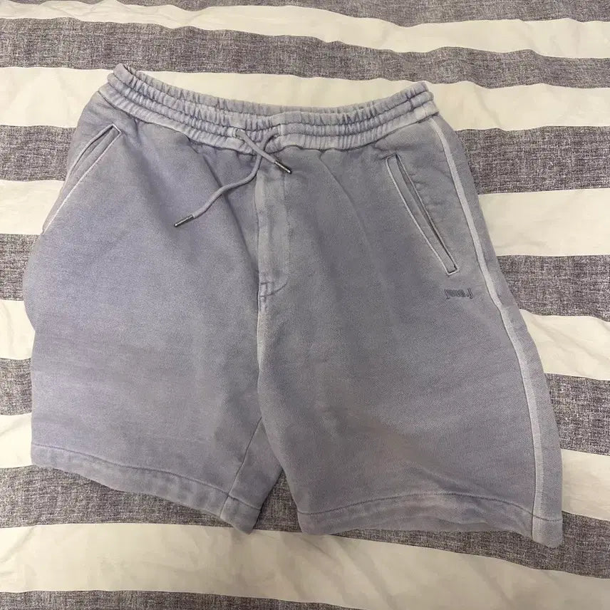 [SOLD OUT] 준지 22ss 가먼트다잉 라벤더 스웻숏팬츠 48사이즈