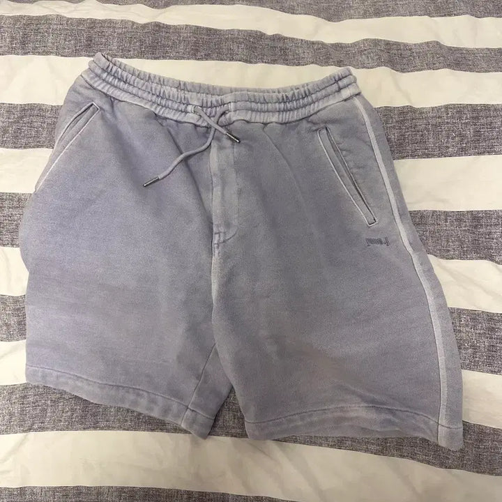 [SOLD OUT] 준지 22ss 가먼트다잉 라벤더 스웻숏팬츠 48사이즈